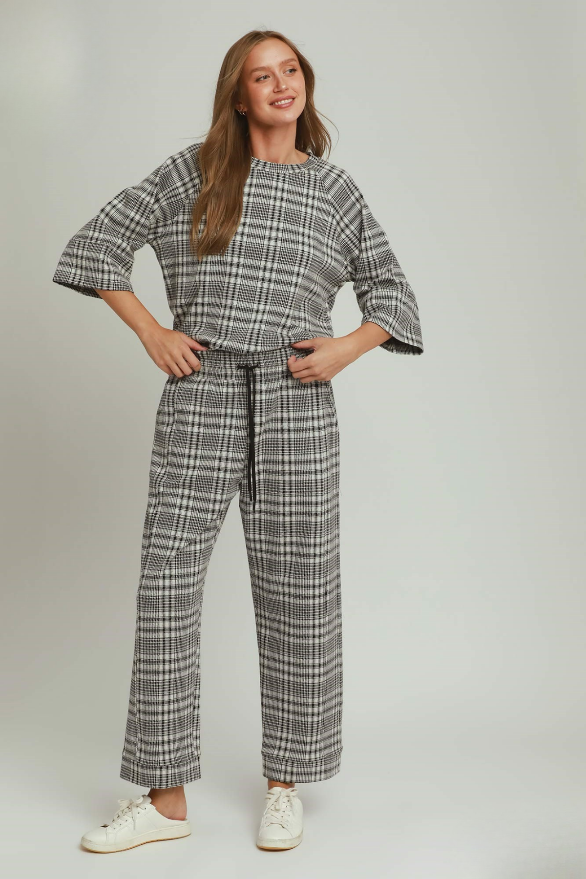 Black & White Plaid Pants