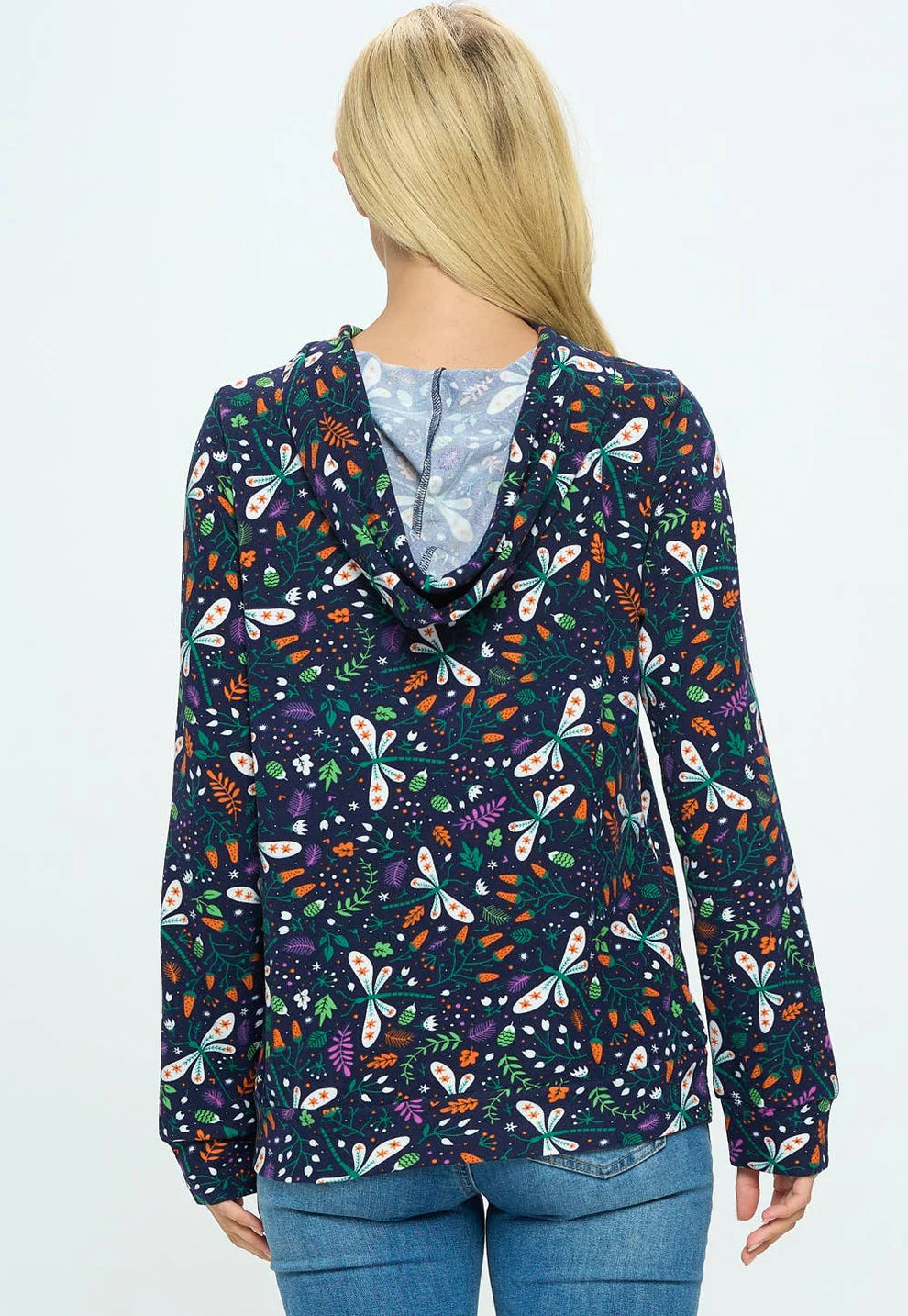 Navy Dragonfly Hoodie