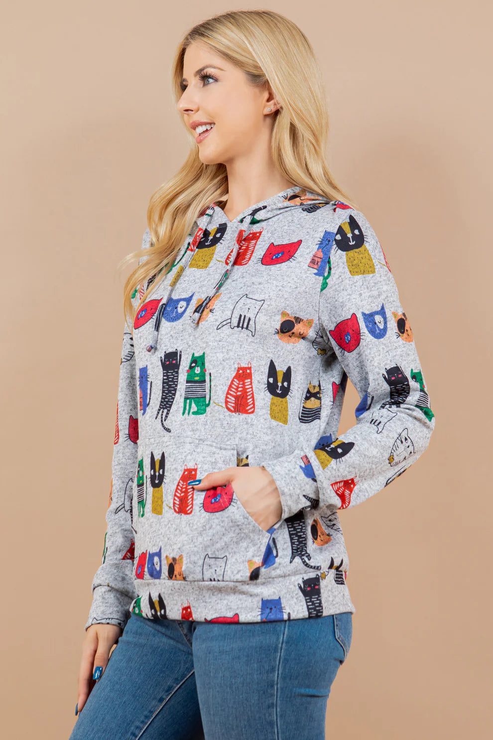 Colorful Cats Hoodie