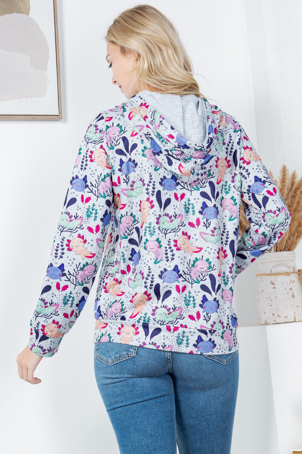 Colorful Axolotl Hoodie