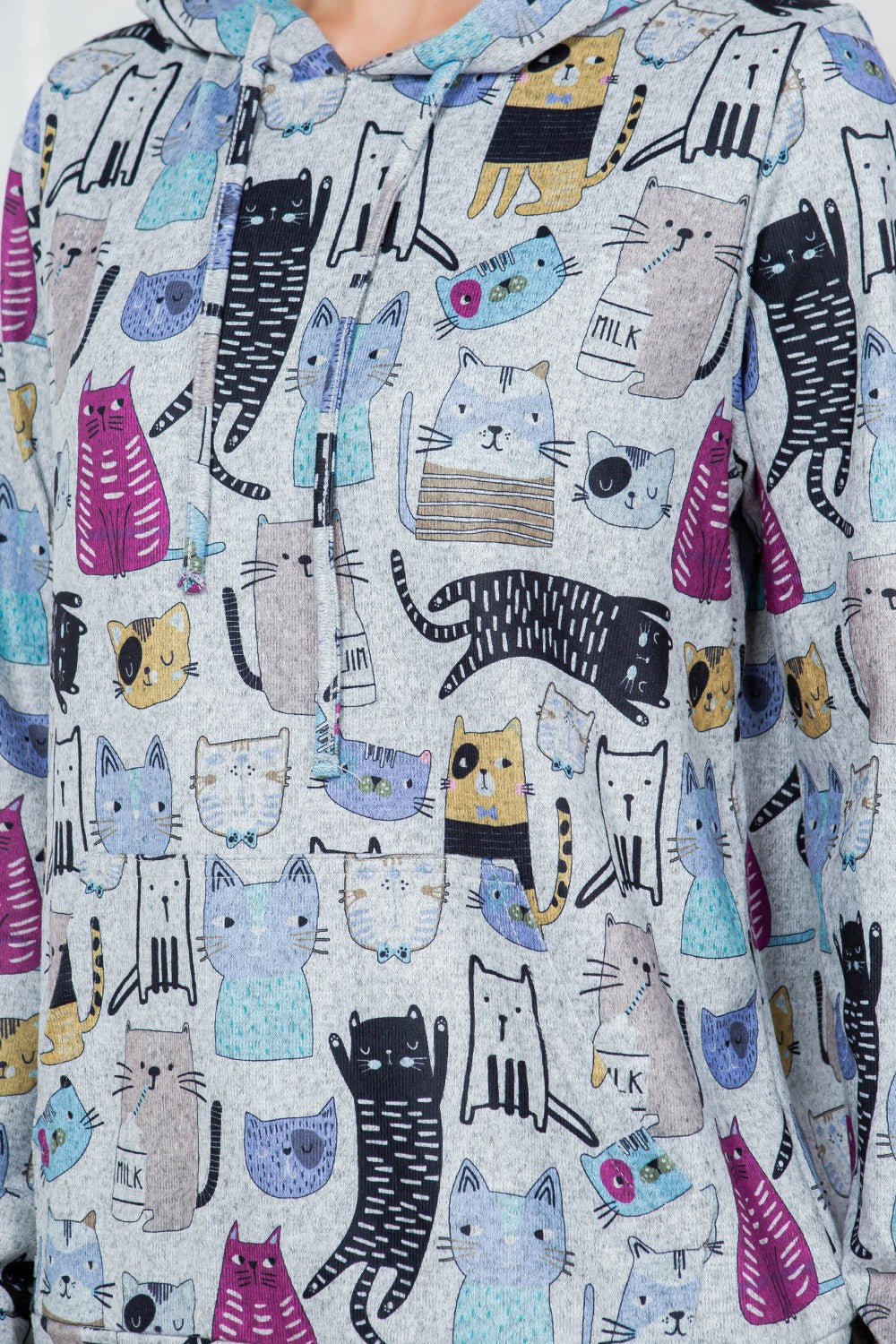 Abstract Cat Hoodie