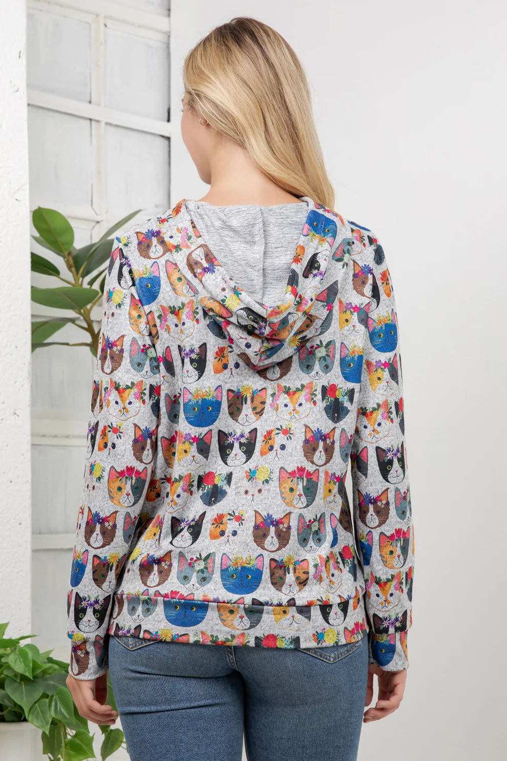 Flower Crown Cats Hoodie
