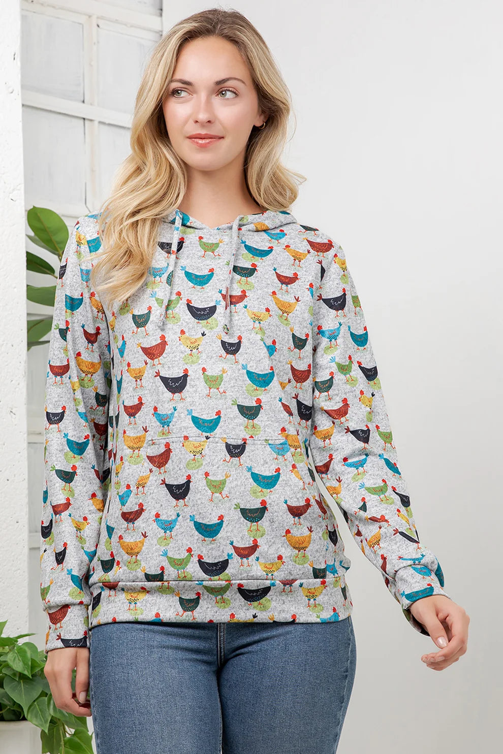 Colorful Chickens Hoodie