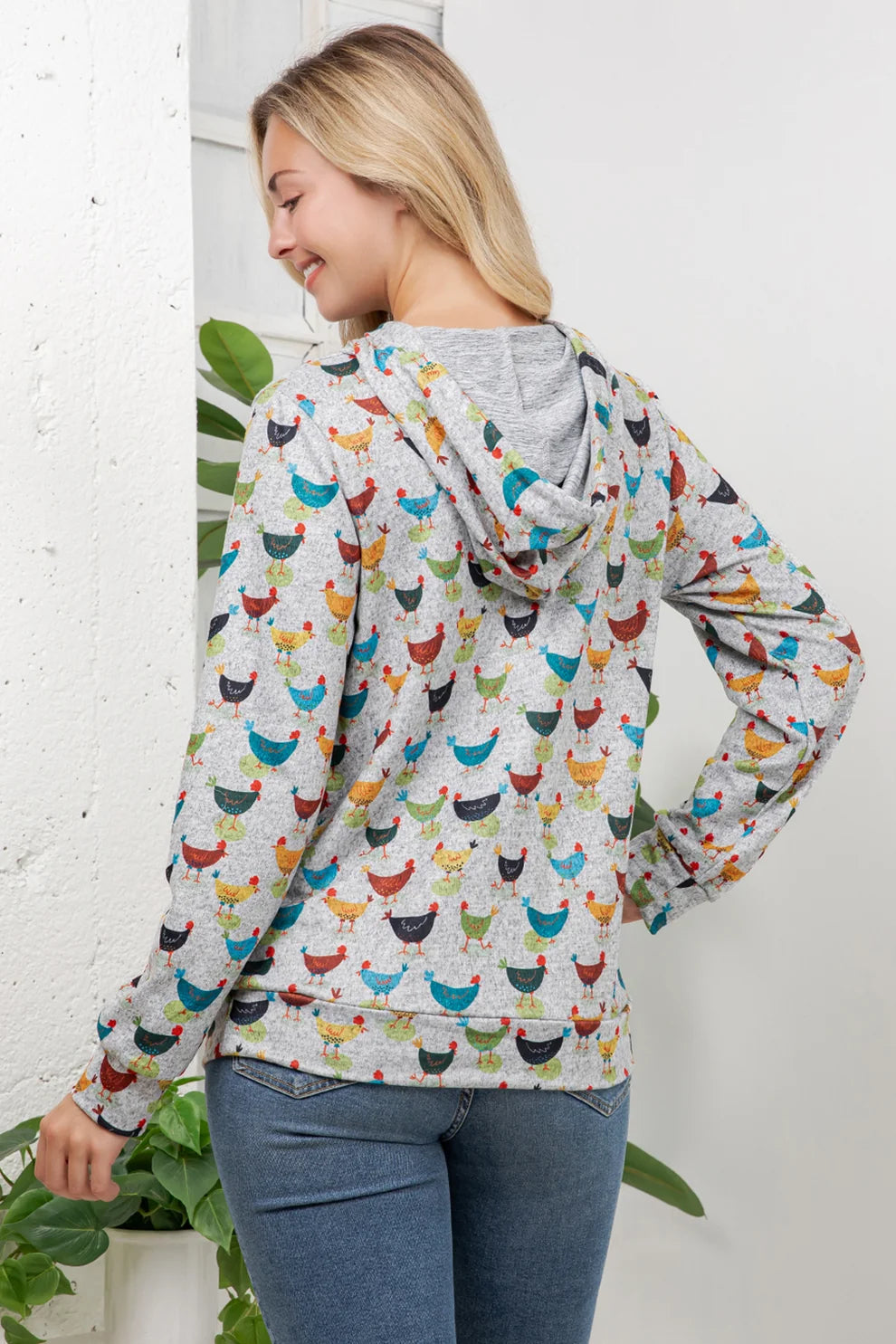 Colorful Chickens Hoodie