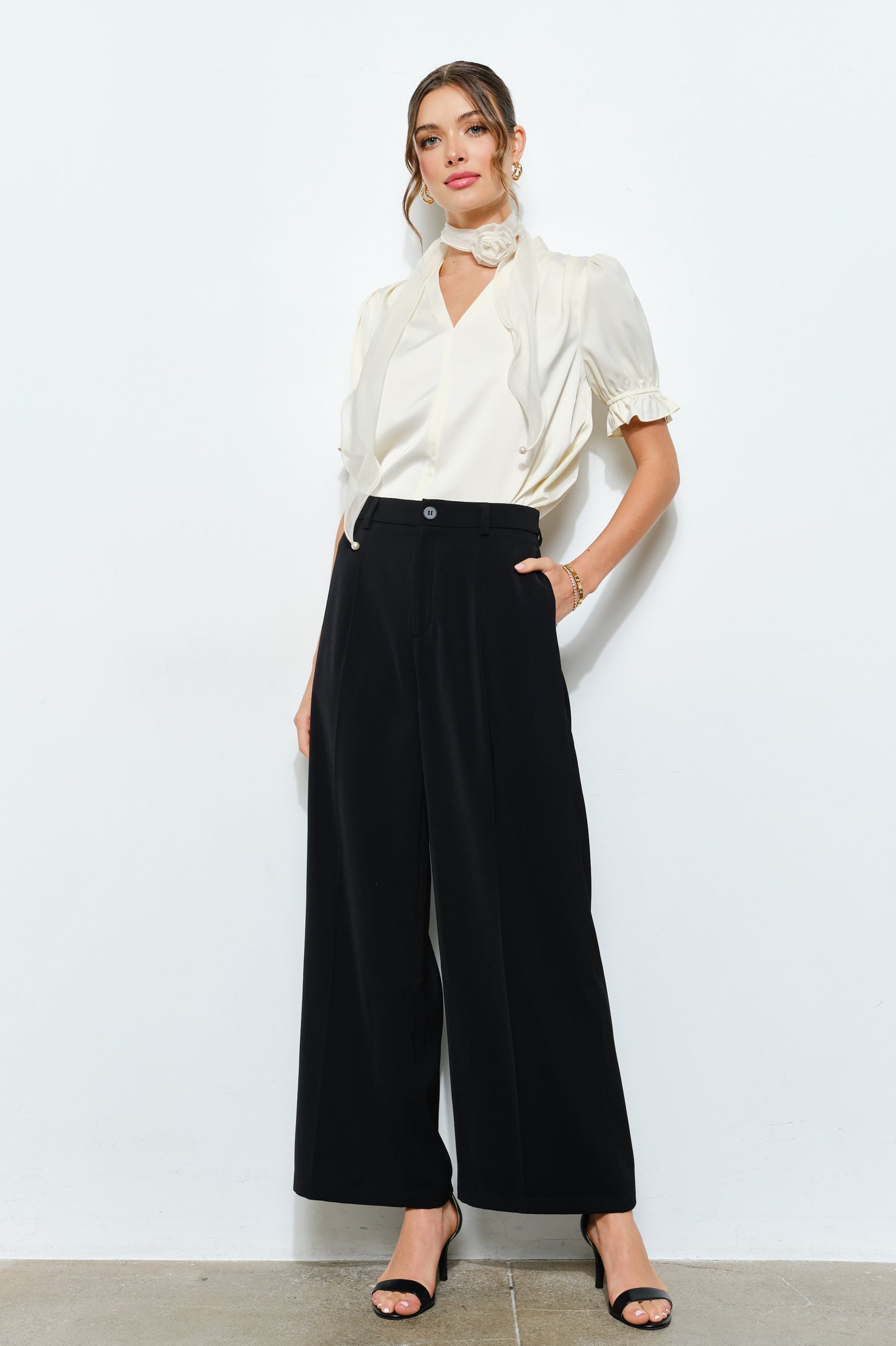 High Waisted Wide Leg Pants
