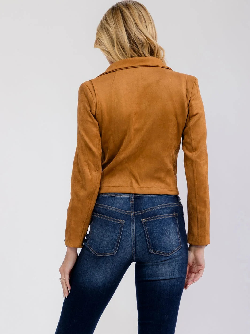 Suede Zip Pocket Jacket