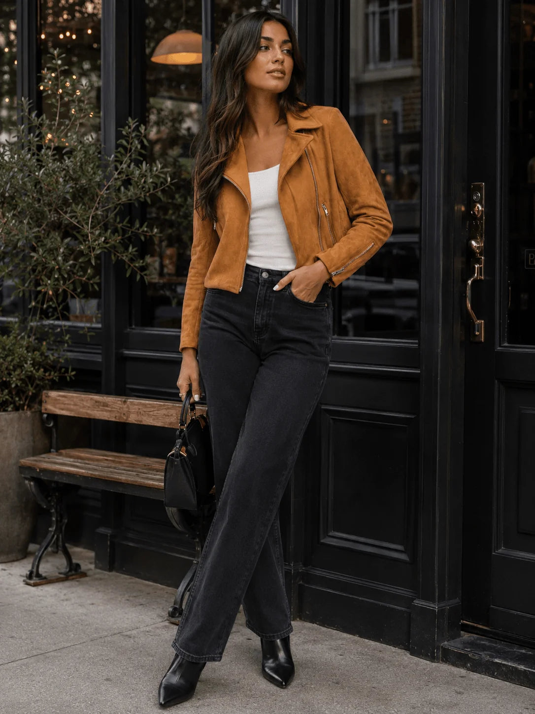 Suede Zip Pocket Jacket