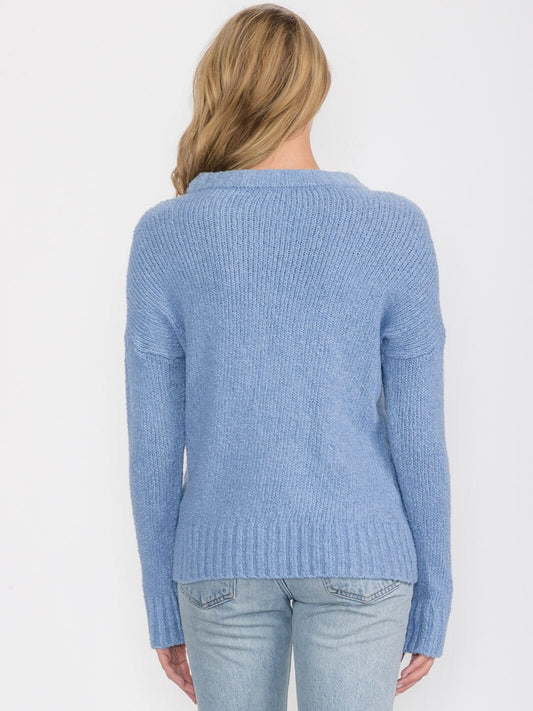 Top Button Sweater