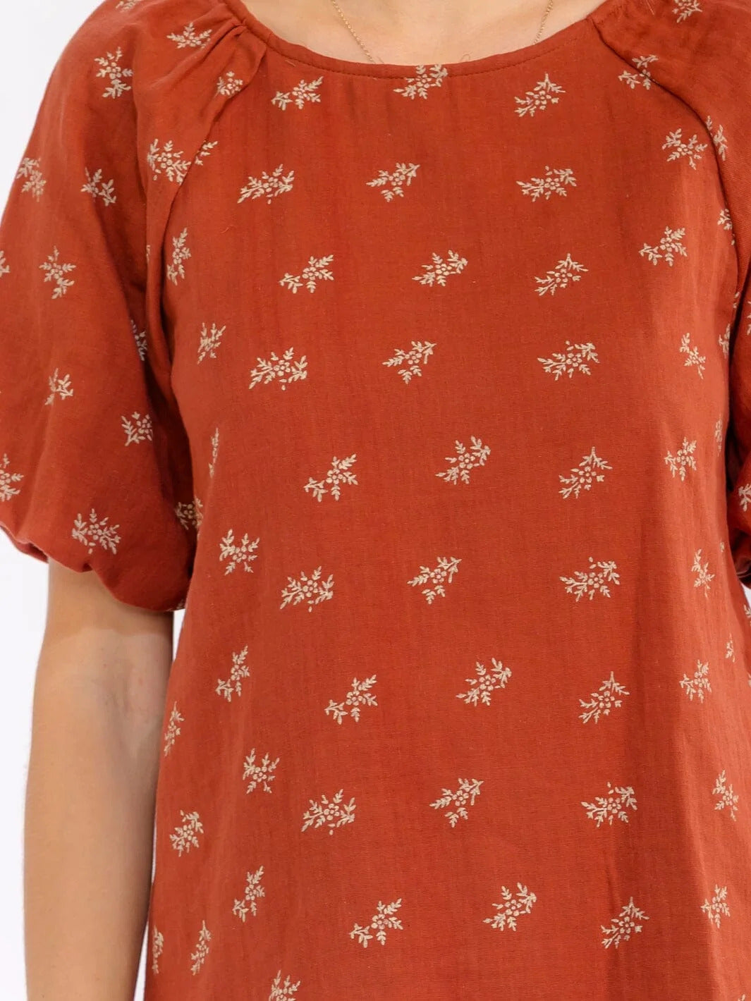 Puff Sleeve Floral Top