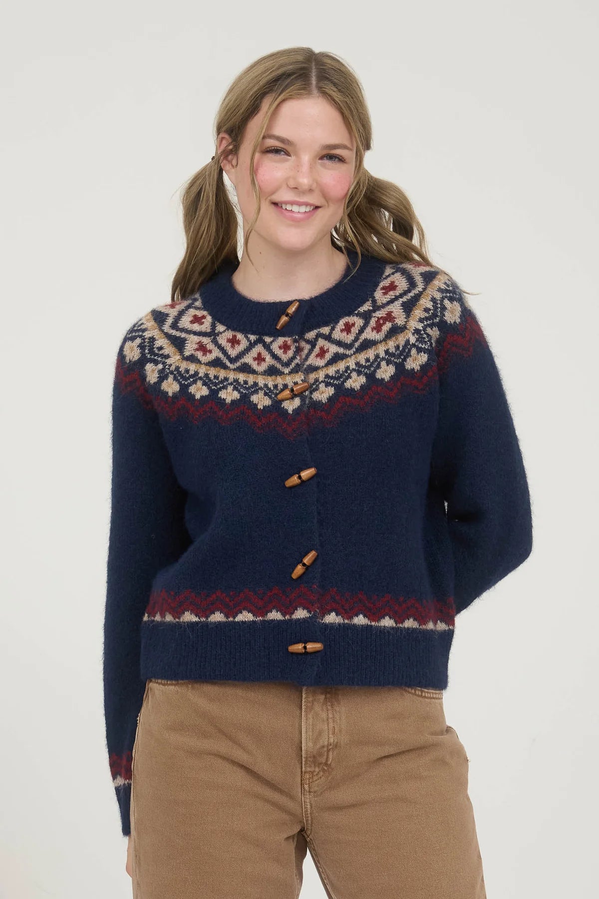 Fair Isle Cardigan Sweater