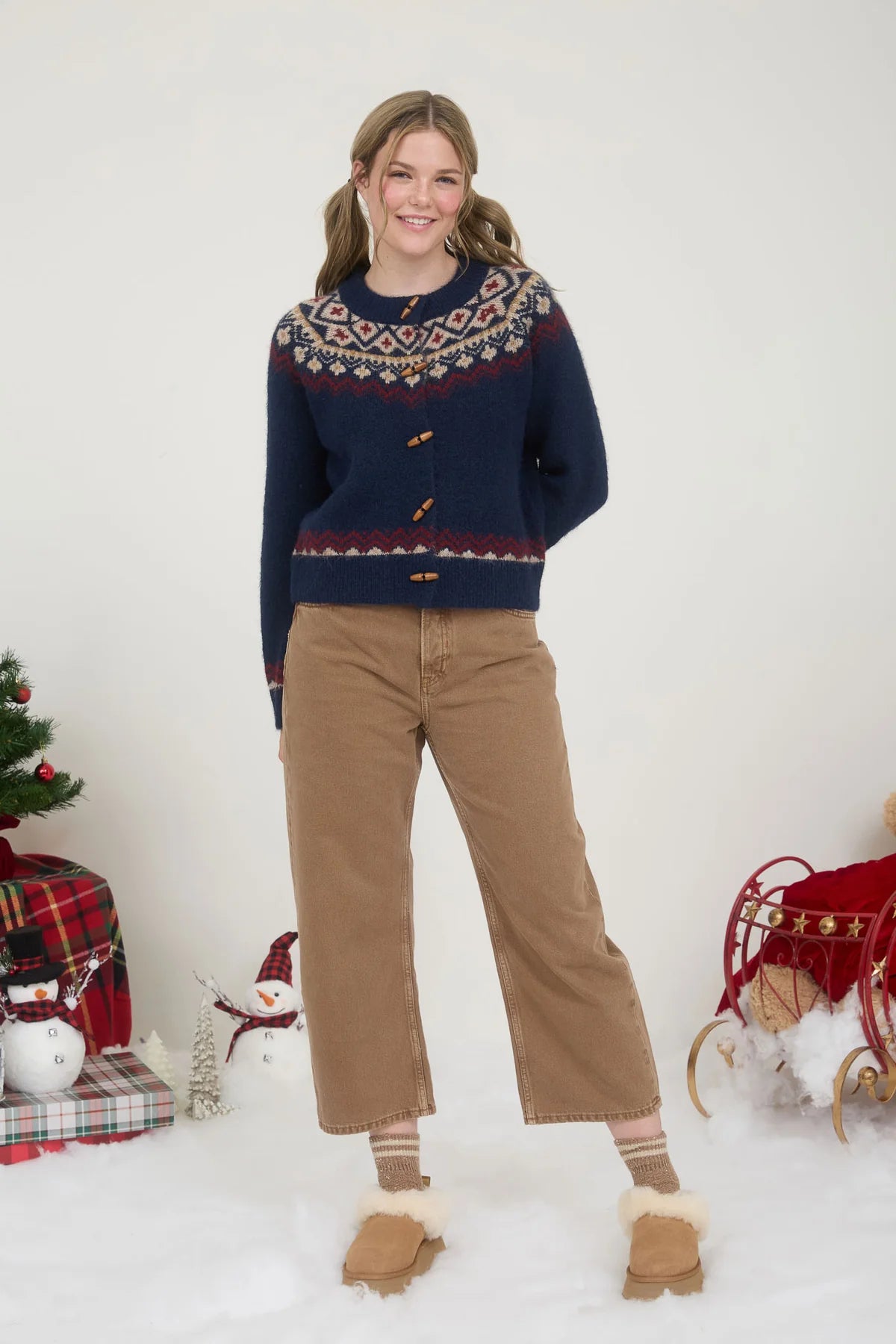 Fair Isle Cardigan Sweater