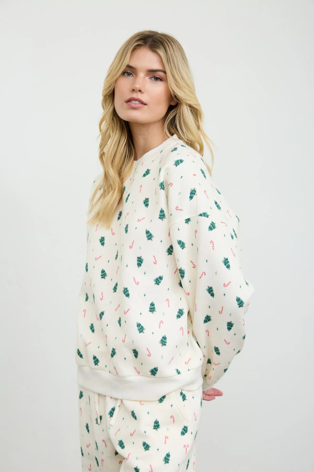 Holiday Candy Cane Sweatshirt