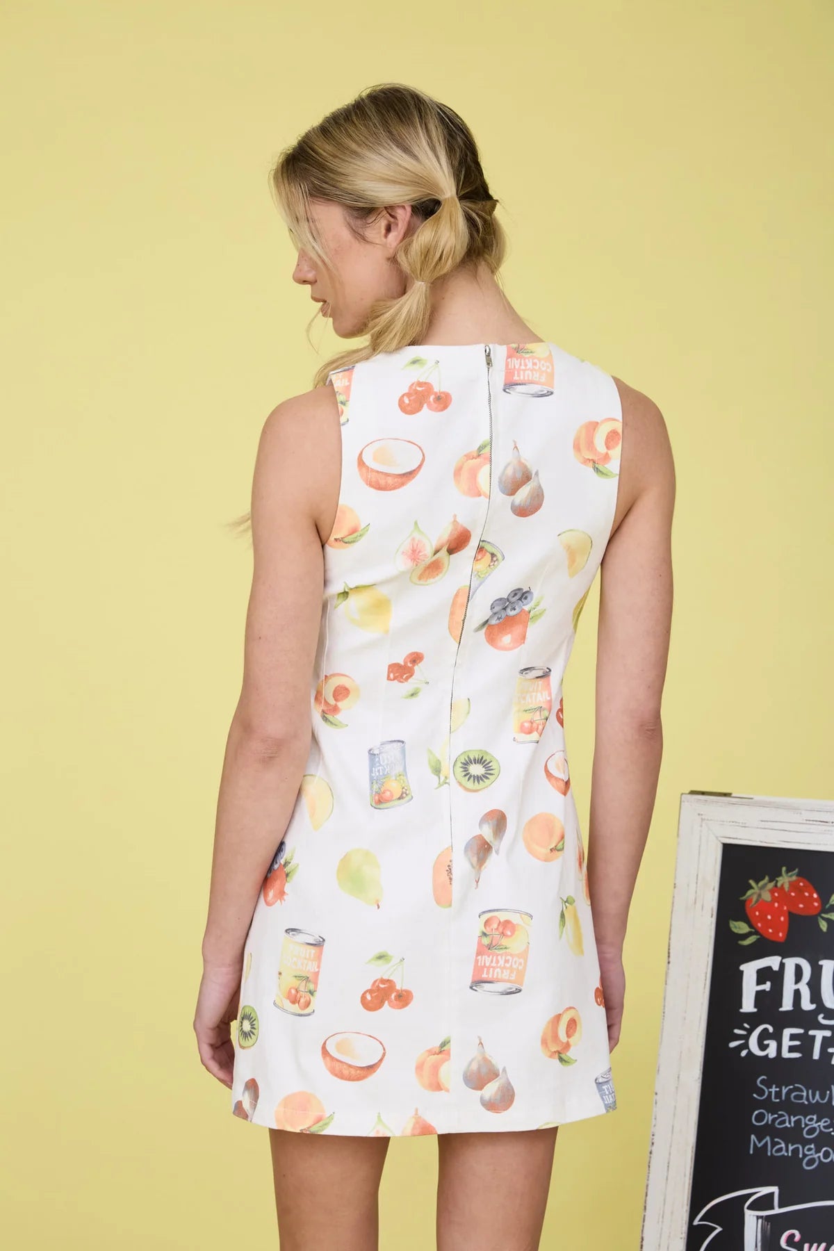Fruit Cocktail Denim Dress