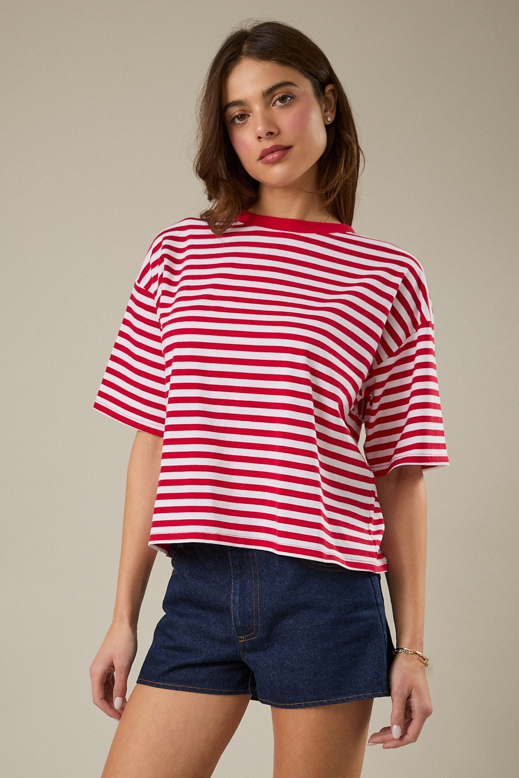 Tie Back Stripe Top