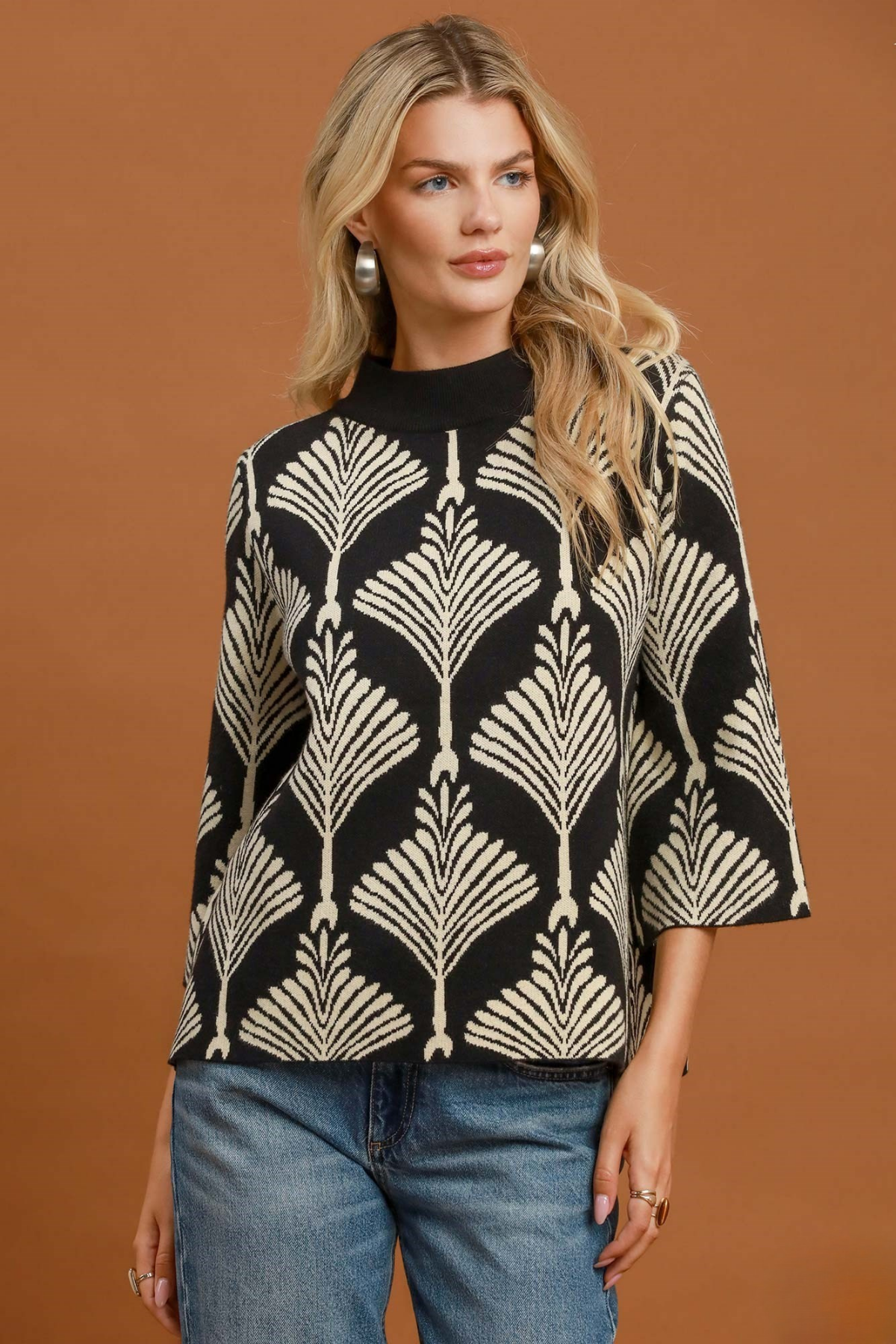 Abstract Pullover Sweater