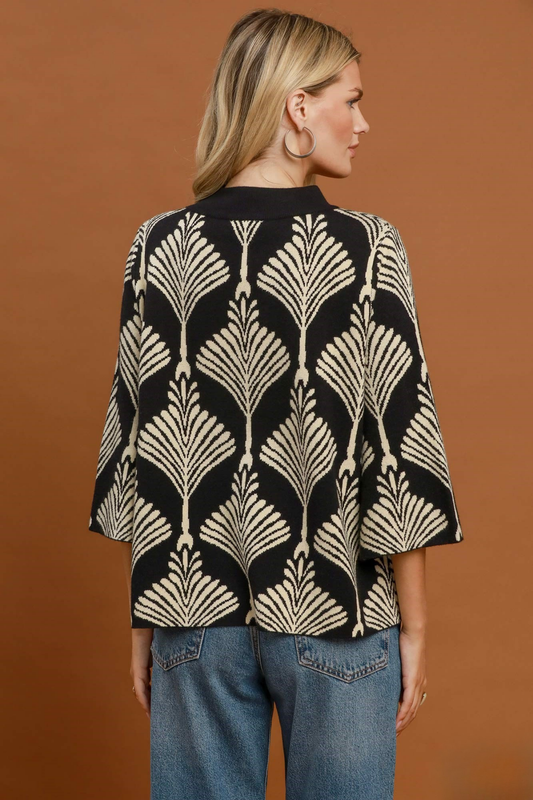 Abstract Pullover Sweater