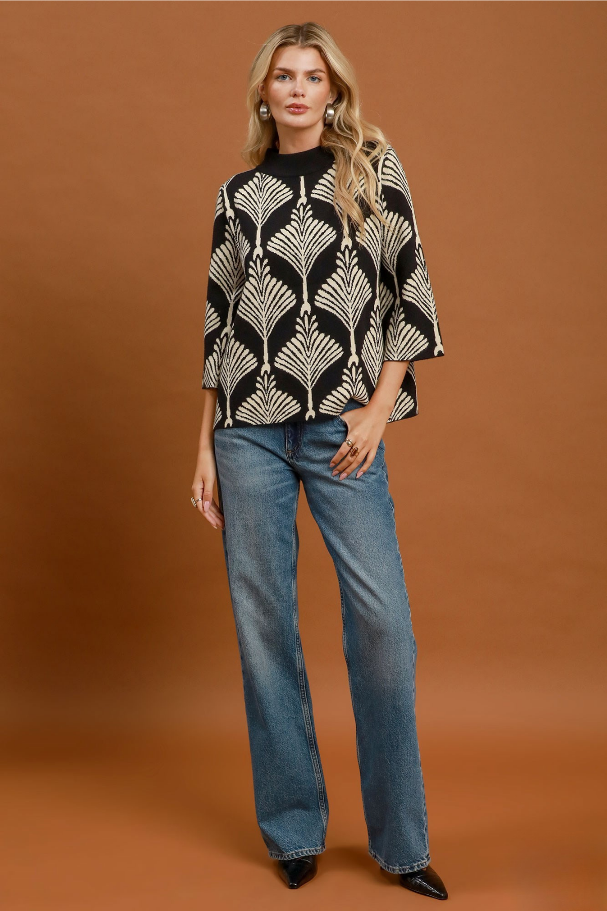 Abstract Pullover Sweater
