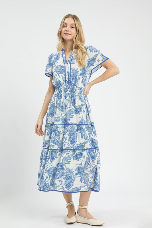 Botanical Tiered Maxi Dress