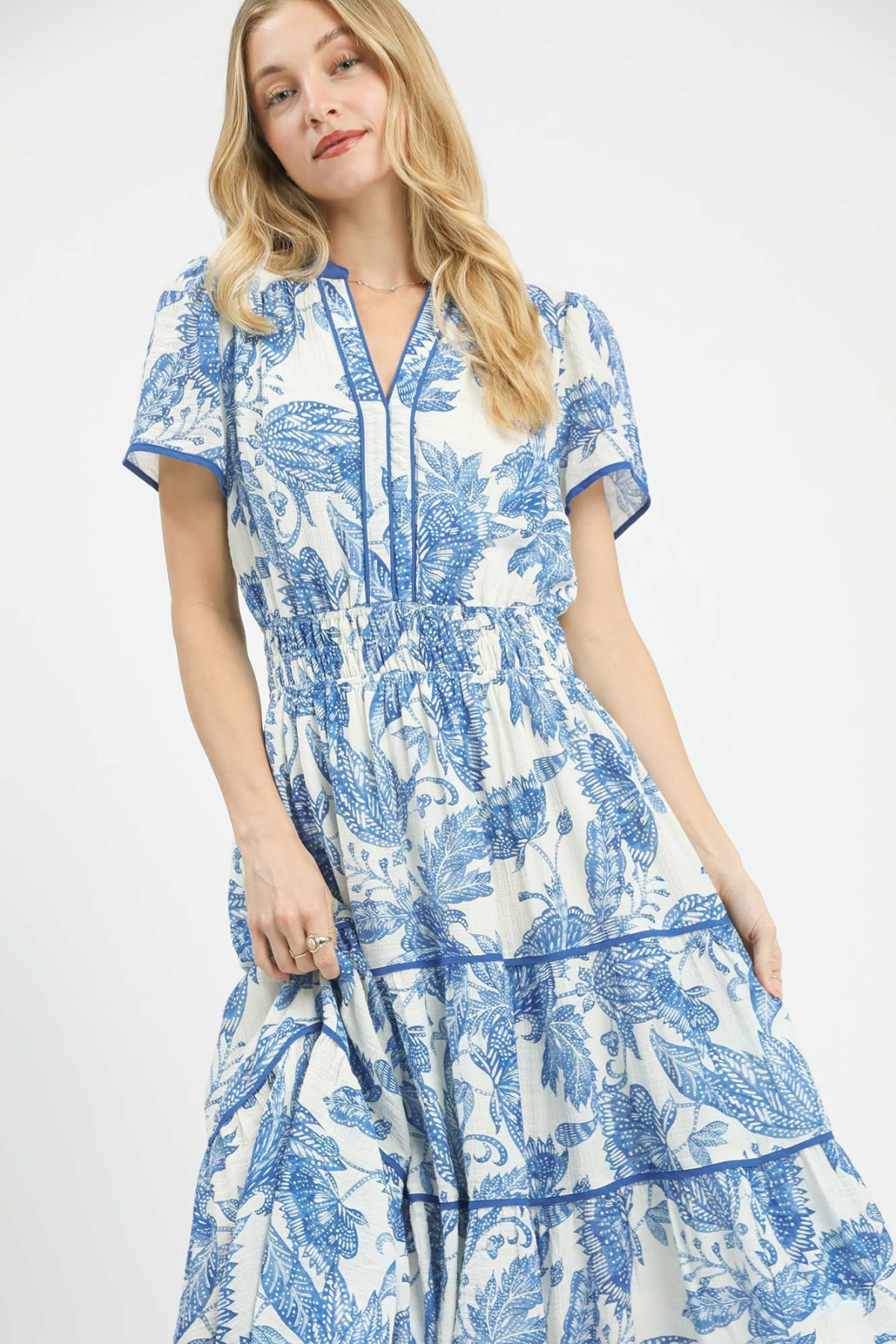 Botanical Tiered Maxi Dress