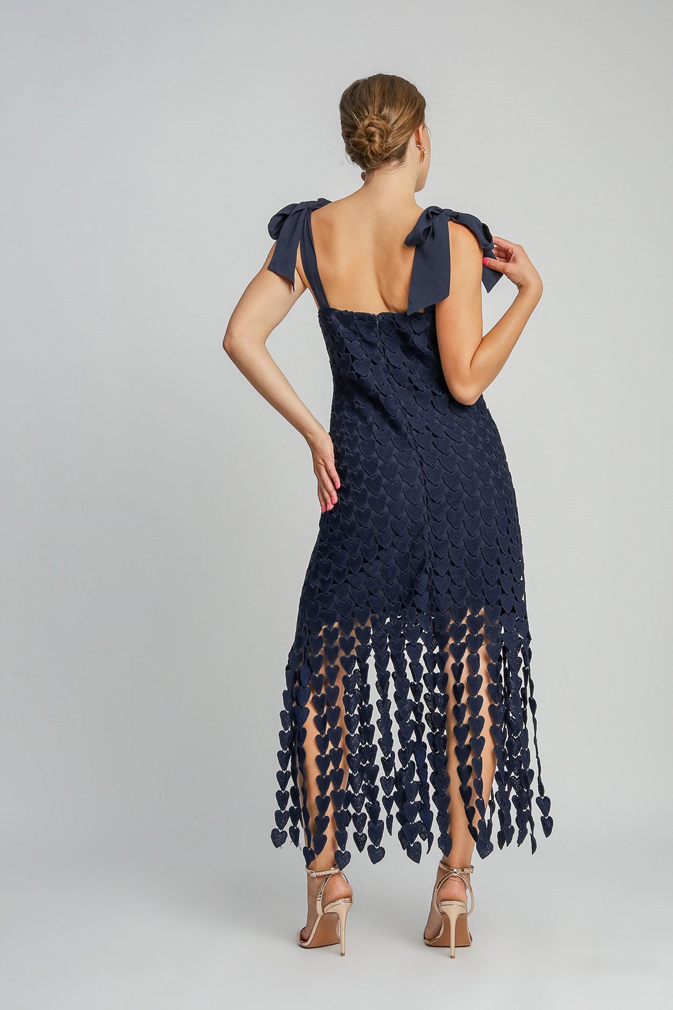 Heart Lace Fringe Dress