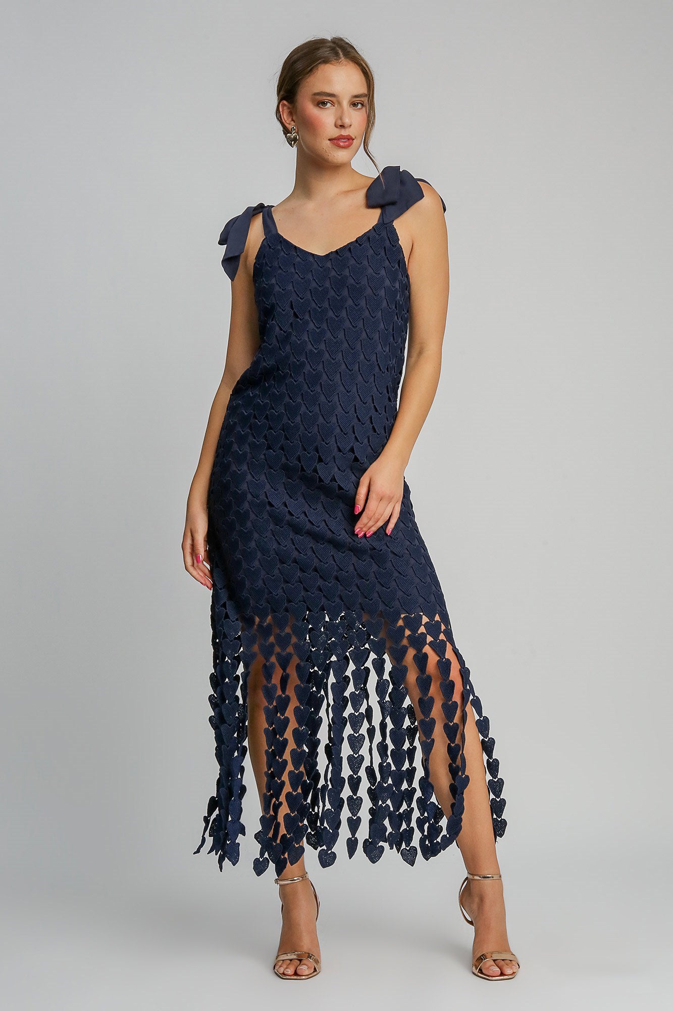 Heart Lace Fringe Dress