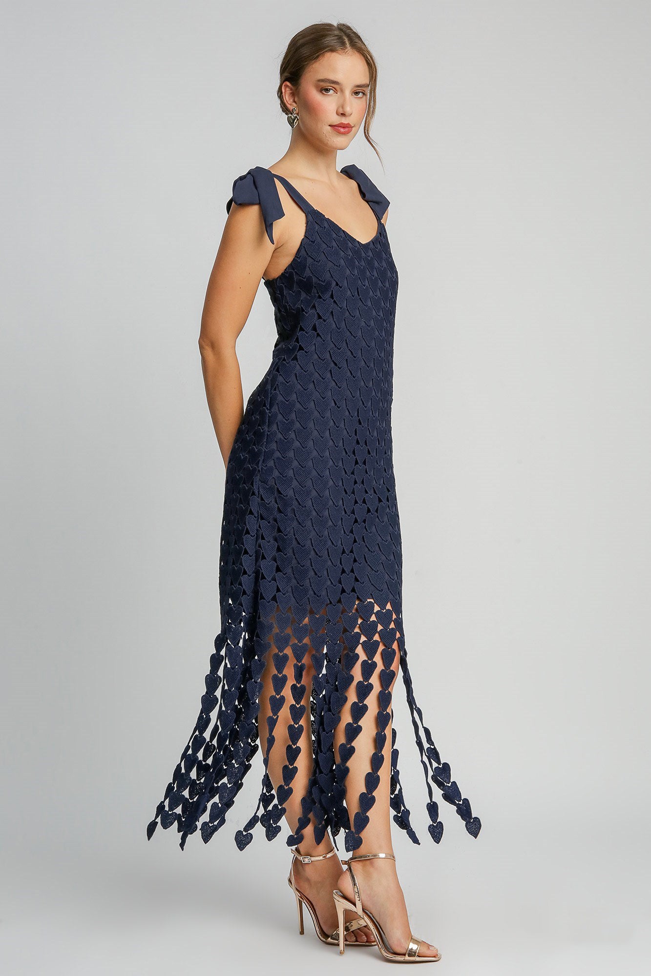Heart Lace Fringe Dress