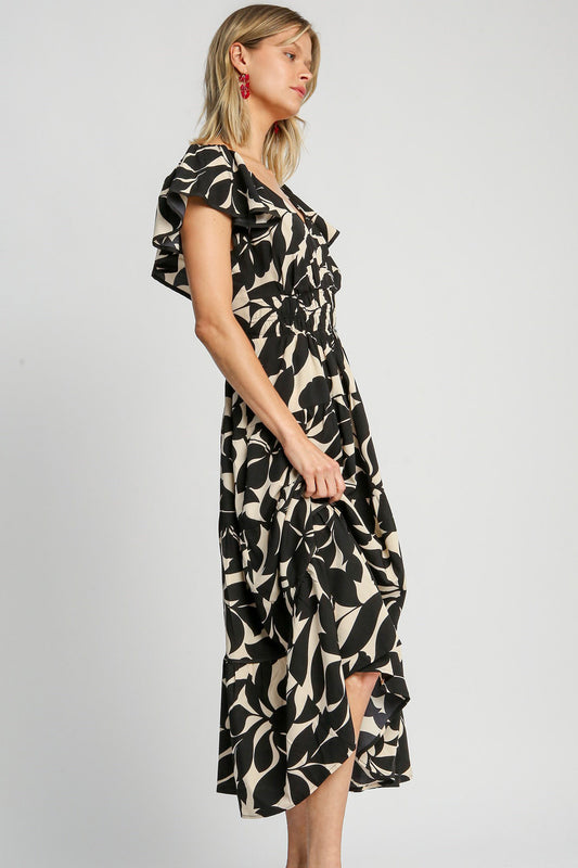 Two Tone Smocked Dress