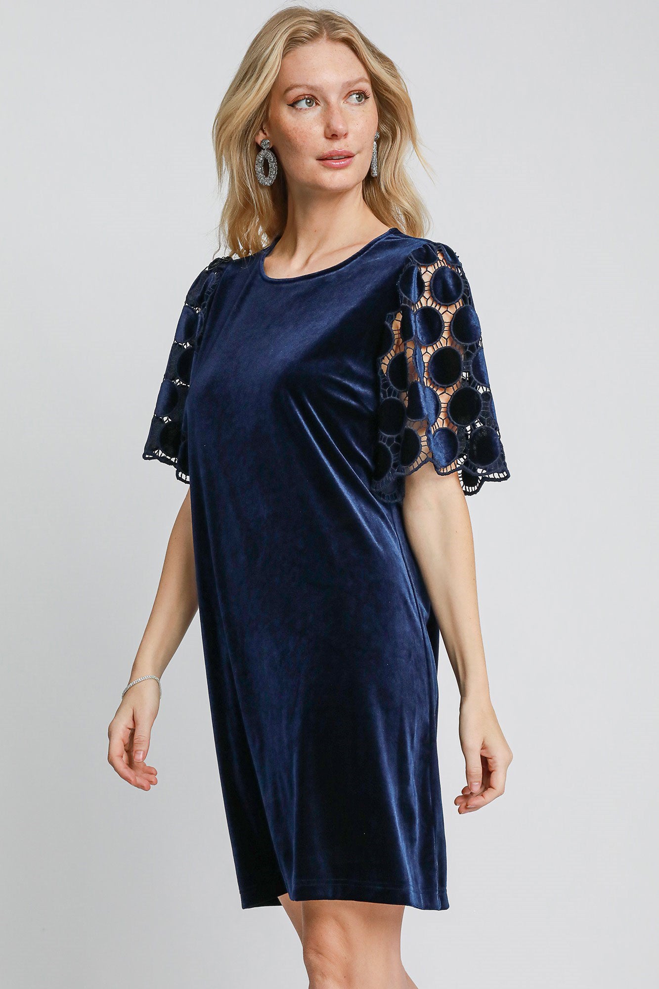 Velvet Shirt Dress