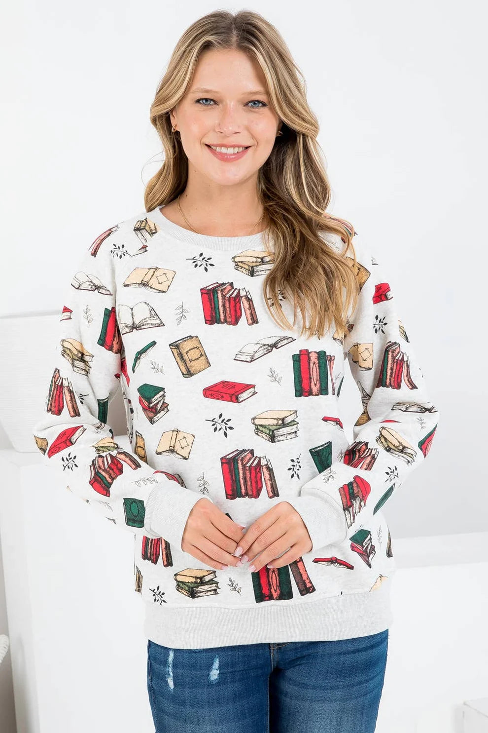Retro Book Sweatshirt