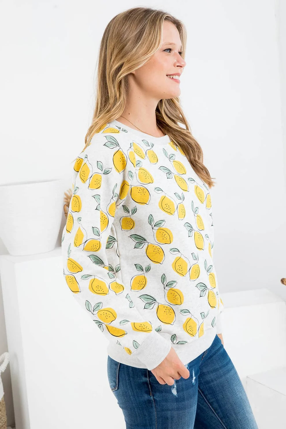 Lemon Crewneck Sweatshirt