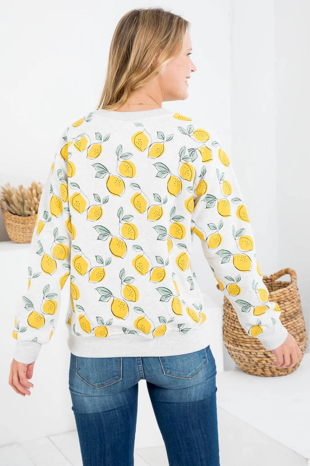 Lemon Crewneck Sweatshirt