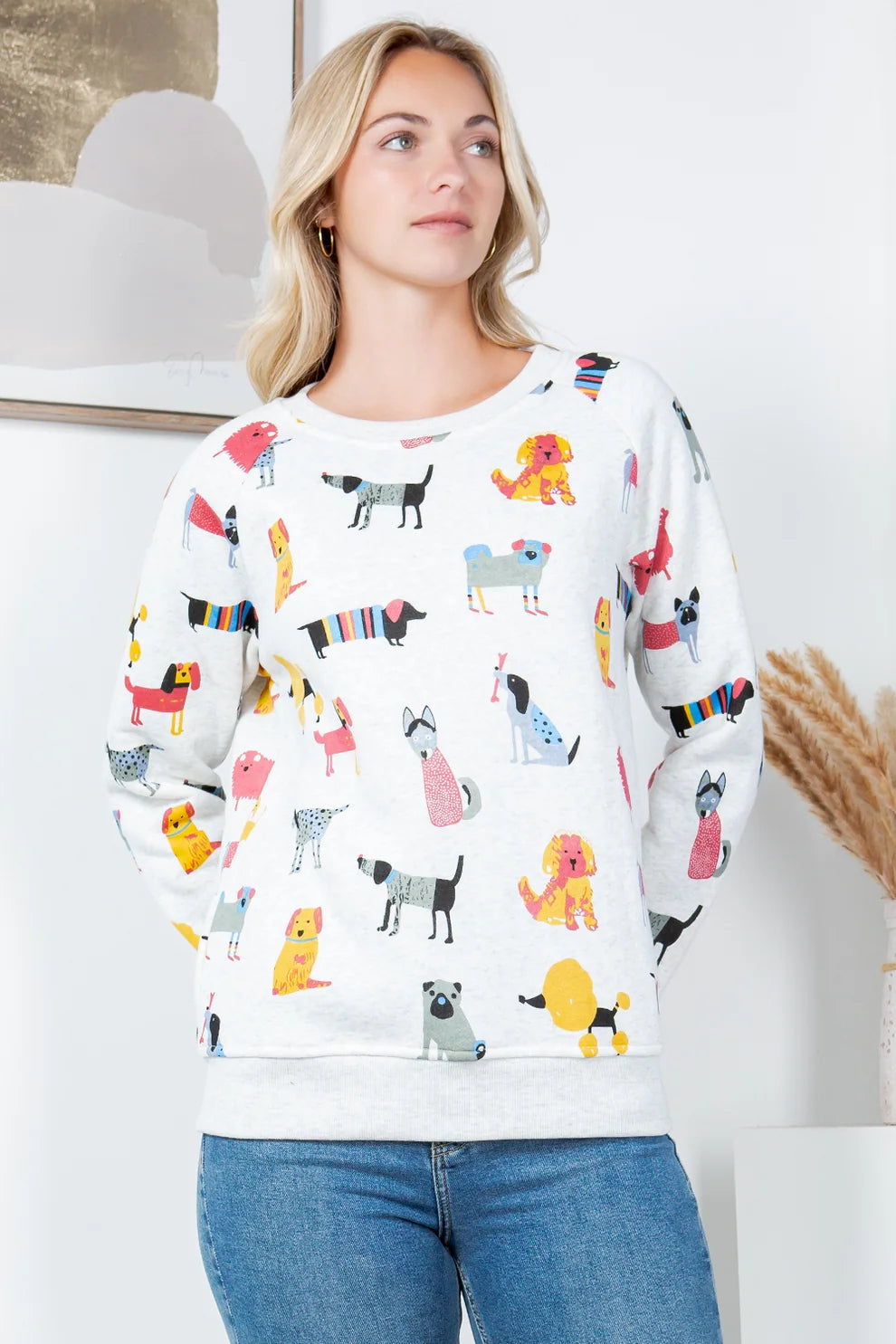Colorful Dogs Sweatshirt
