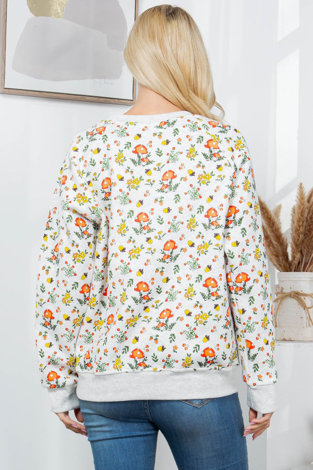Florals and Mushrooms Sweatshirt