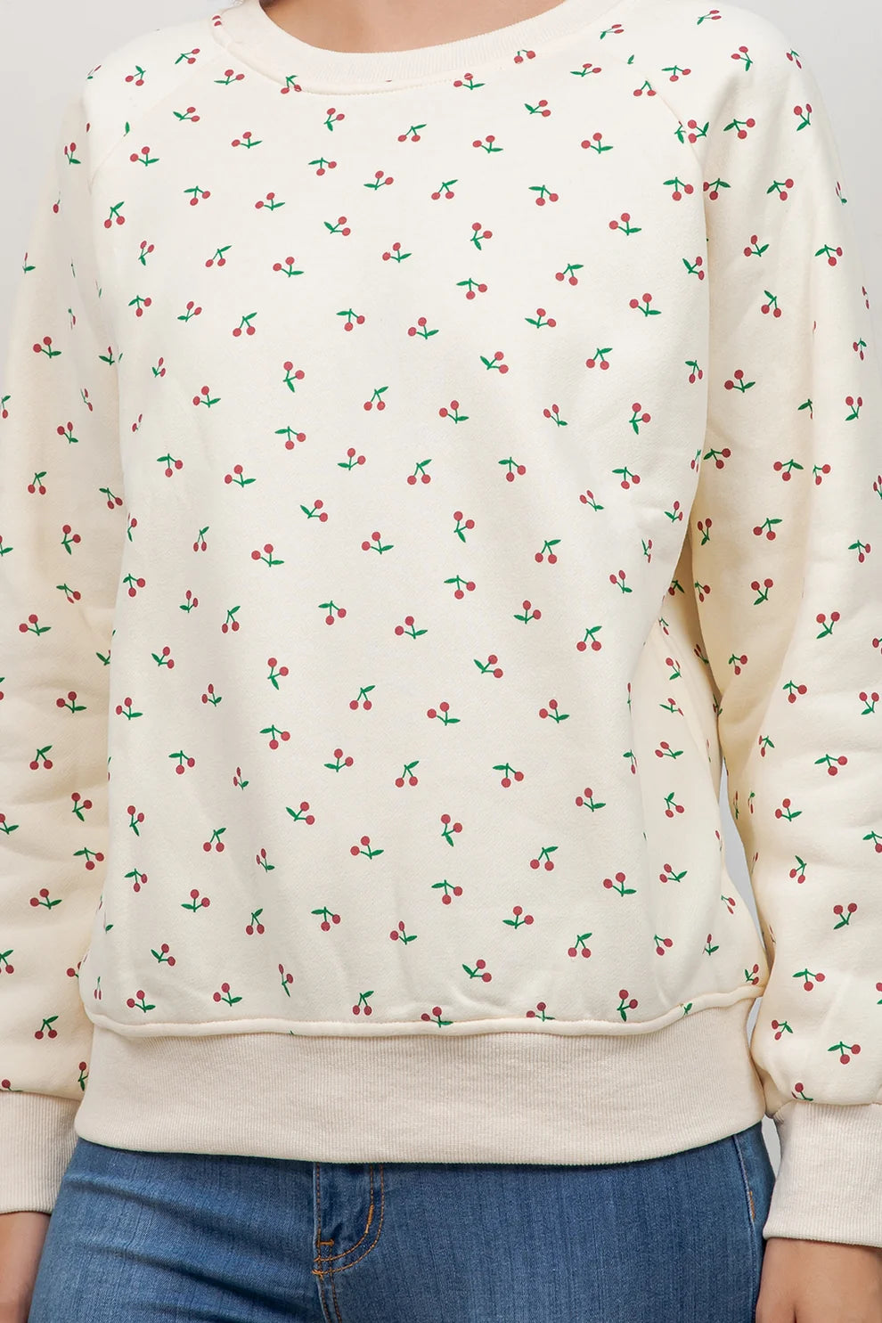 Cherry Print Sweatshirt