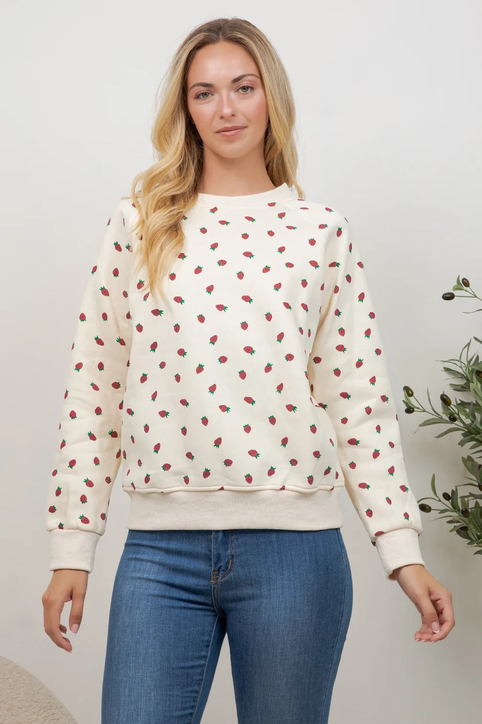 Strawberry Crewneck Sweatshirt