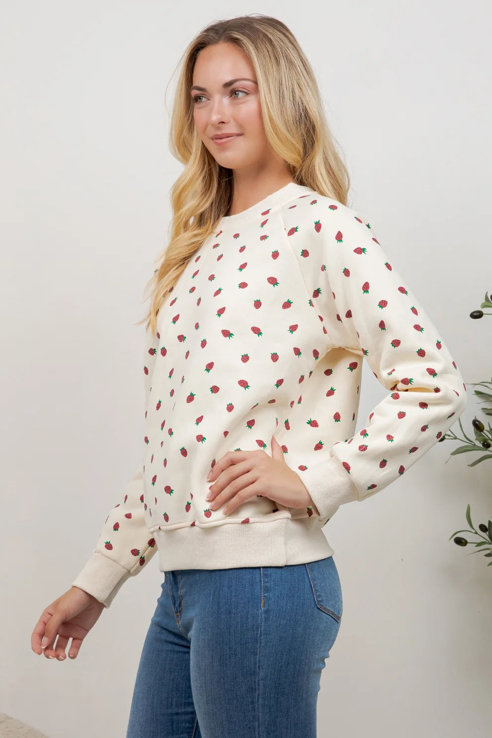 Strawberry Crewneck Sweatshirt