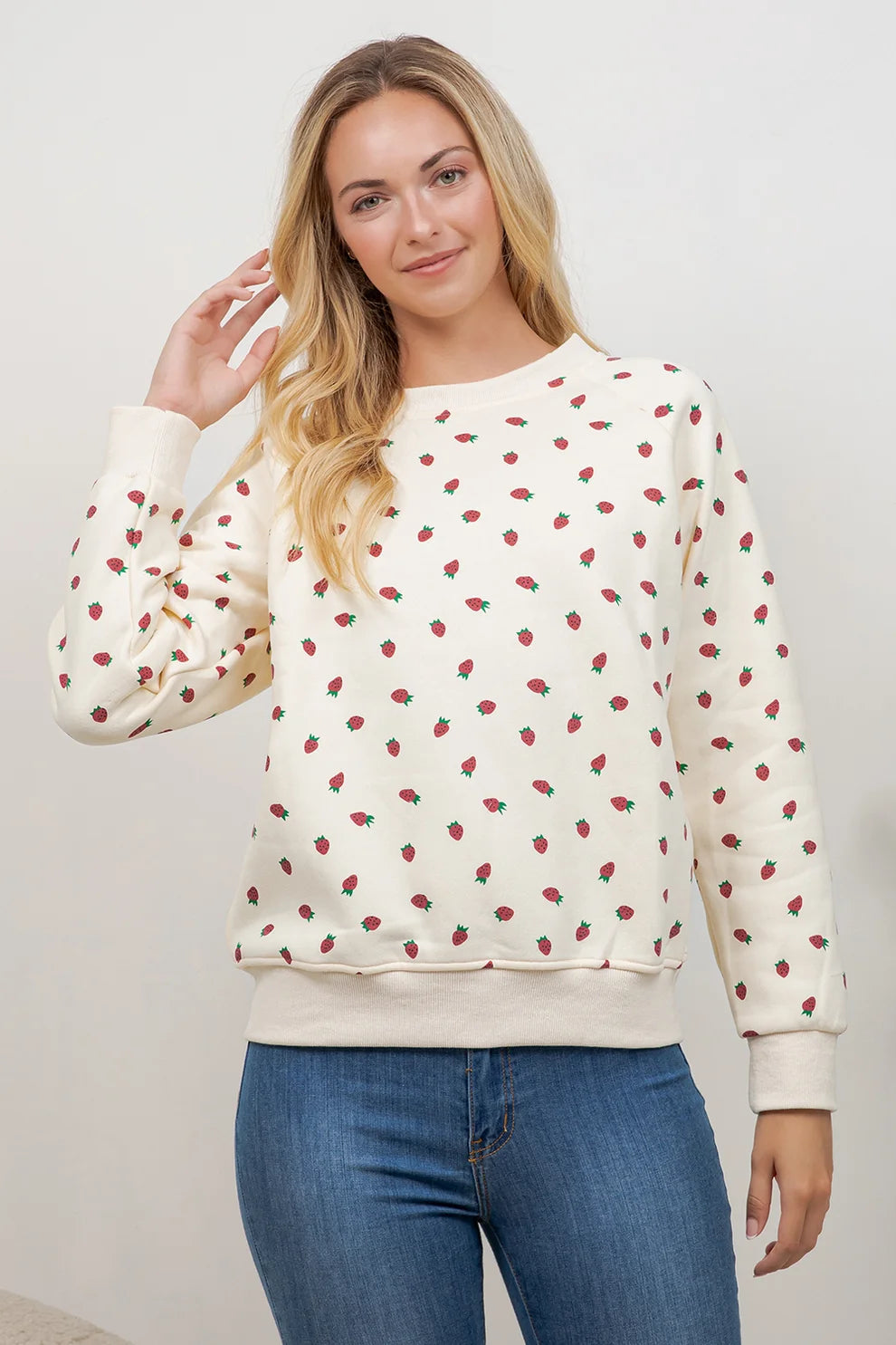 Strawberry Crewneck Sweatshirt