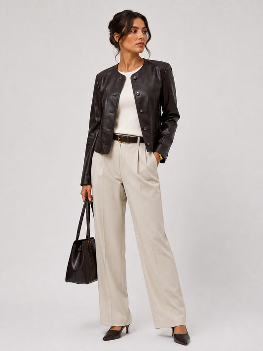 Ava Collarless Jacket