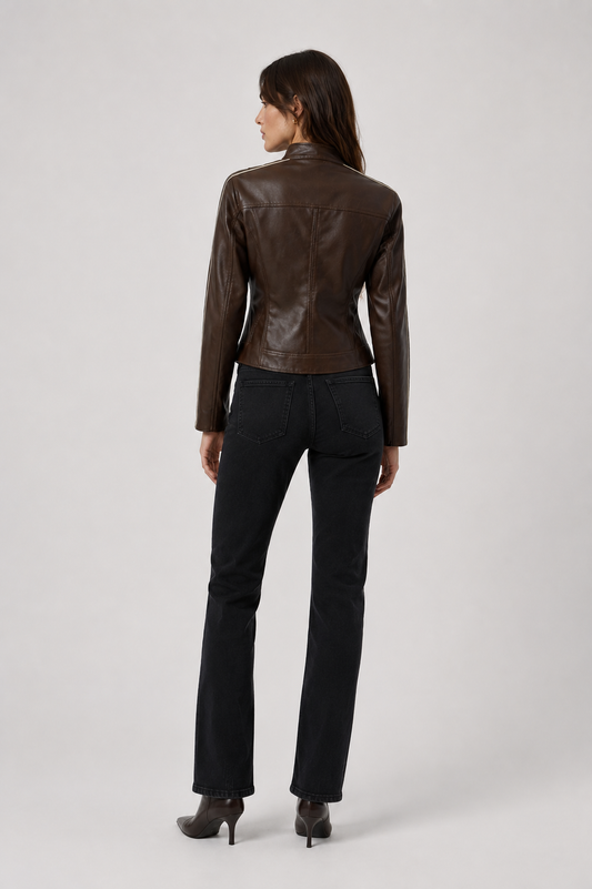 Contrast Stripe Racer Jacket