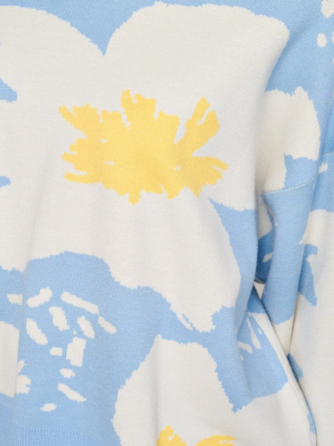 Large Floral Print Sweater