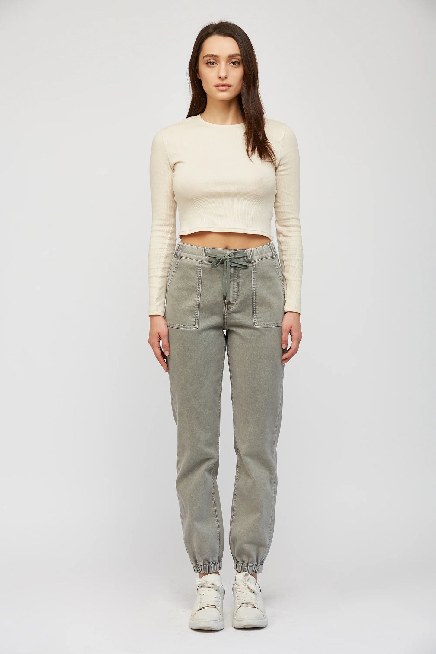 High Rise Cropped Joggers