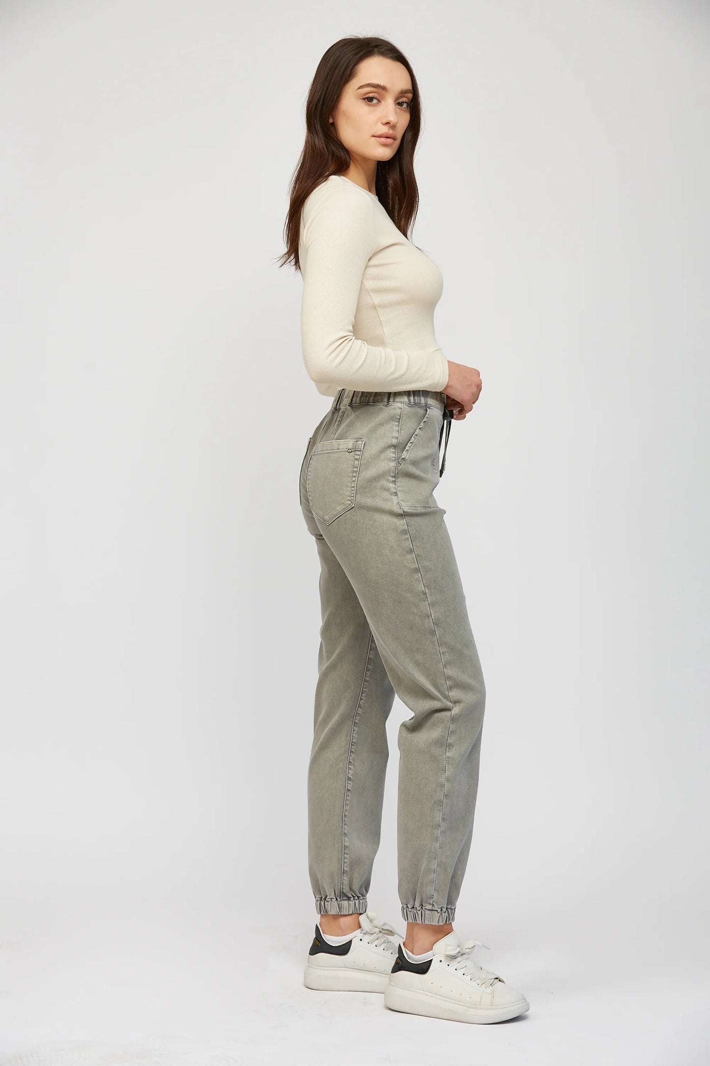 High Rise Cropped Joggers
