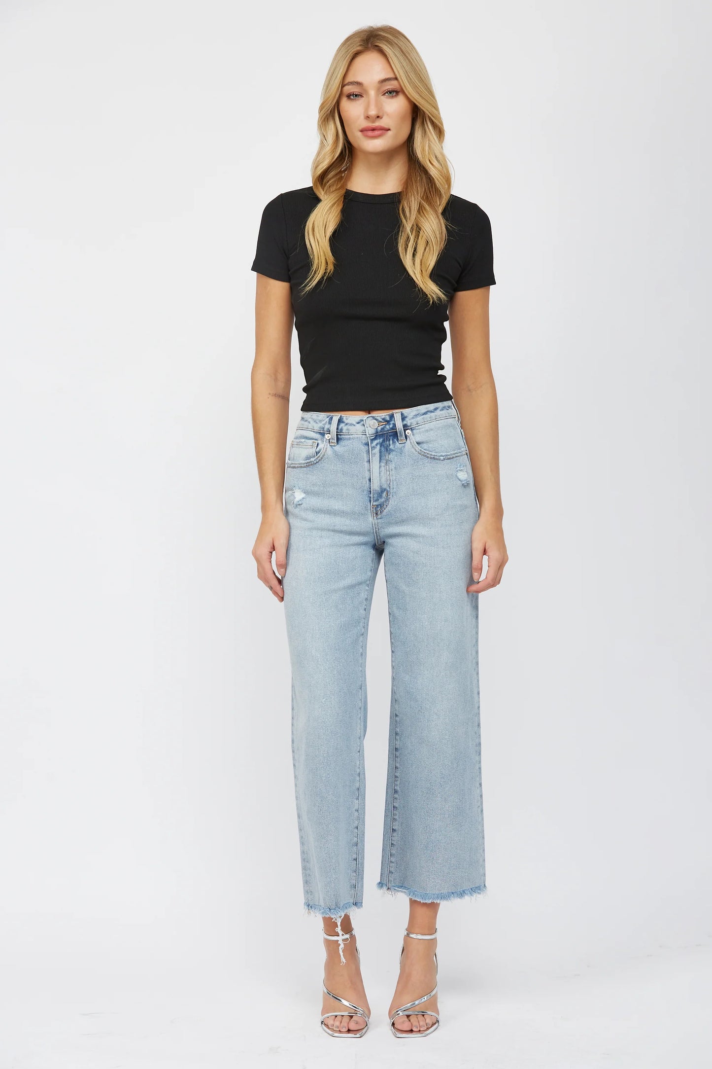 High Rise Ankle Jeans