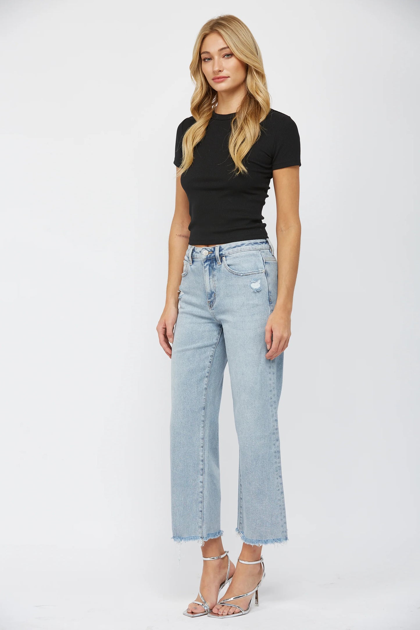 High Rise Ankle Jeans