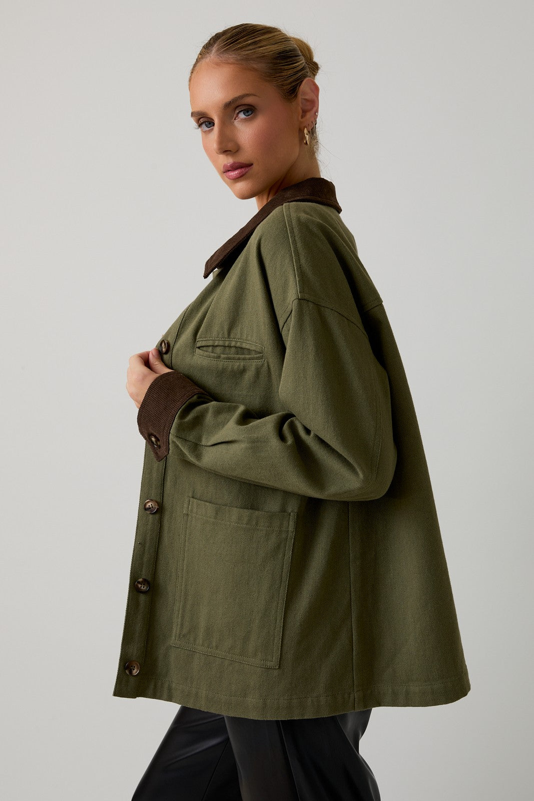 Button Down Barn Shacket