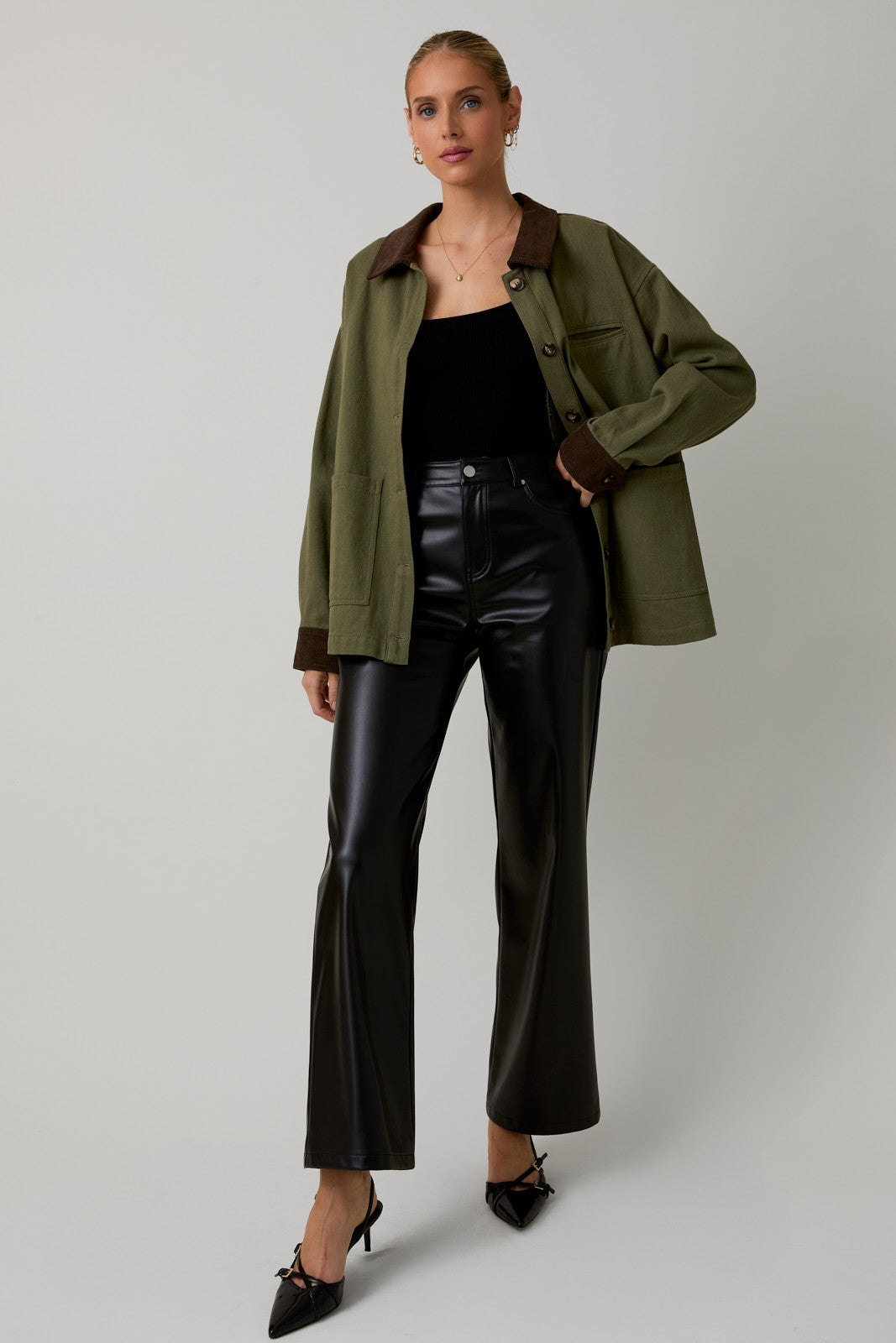 Button Down Barn Shacket