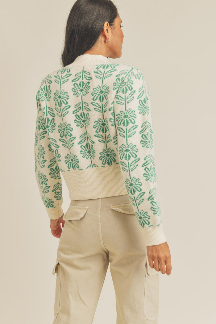 Floral Accents Sweater
