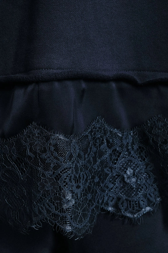 Lace Trim Sweatshirt