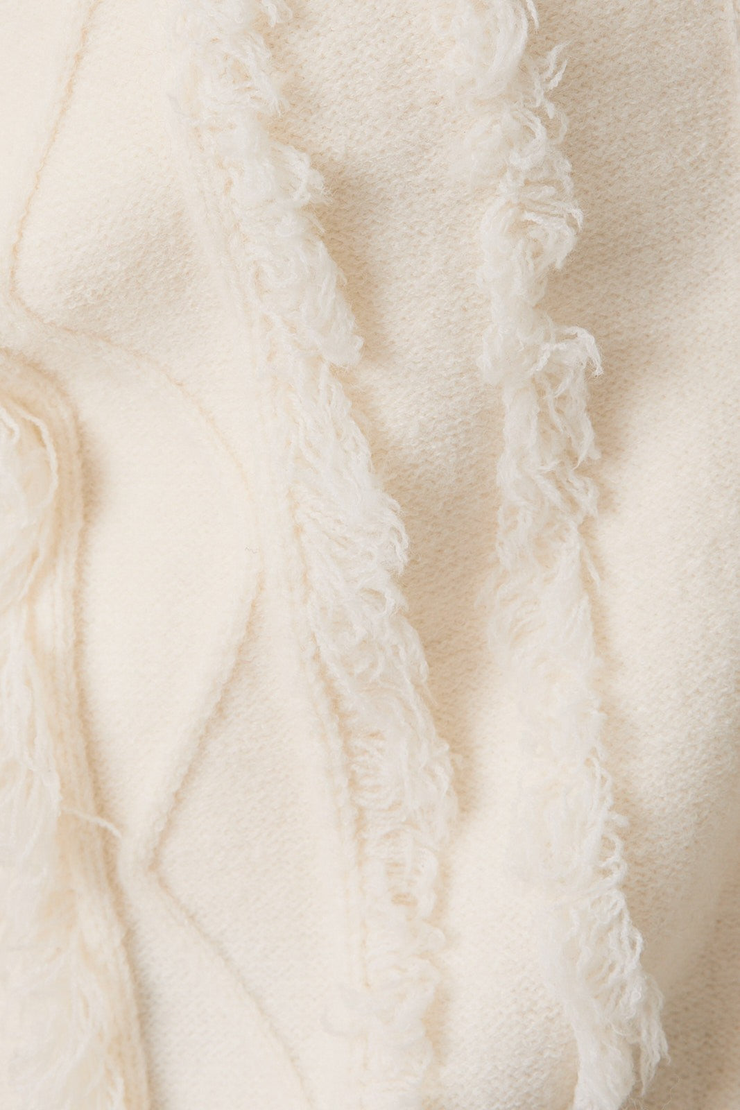 Frayed Detail Cardigan Sweater