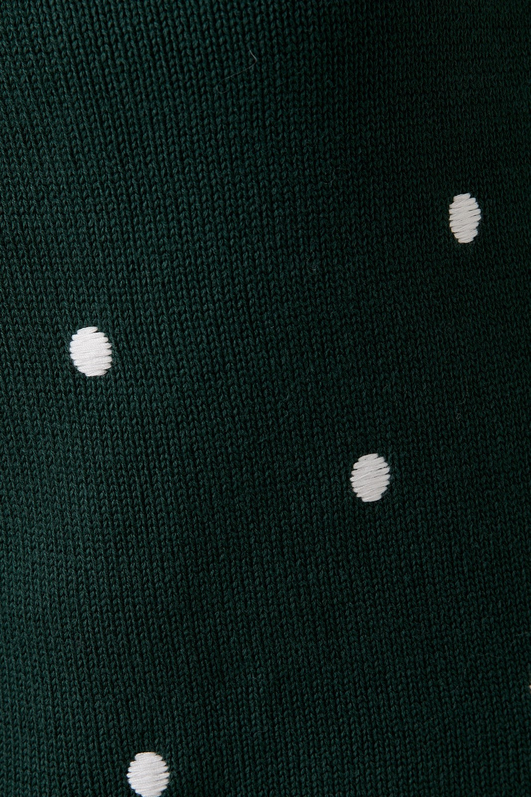 Embroidered Dot Sweater Top